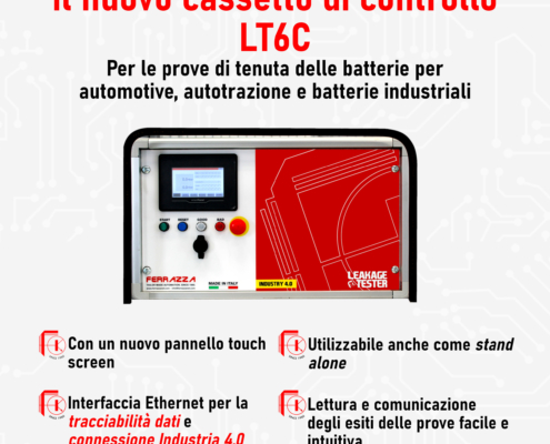 Brochure nuovo cassetto "cassetto prova di tenuta batterie"
